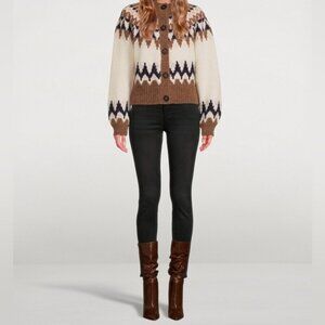 Frame Le High skinny denim fray hem jeans Sz 26